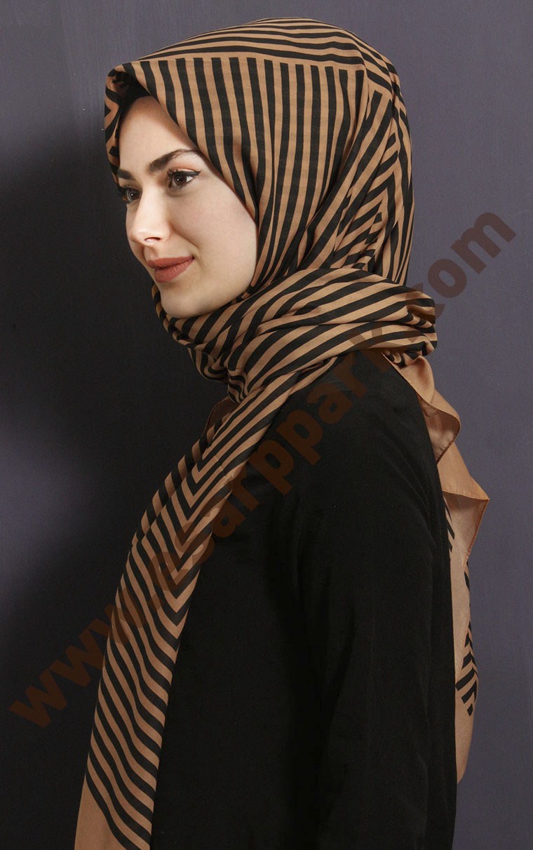  Pamuklu 140x140 Cm Eşarp 1080-19