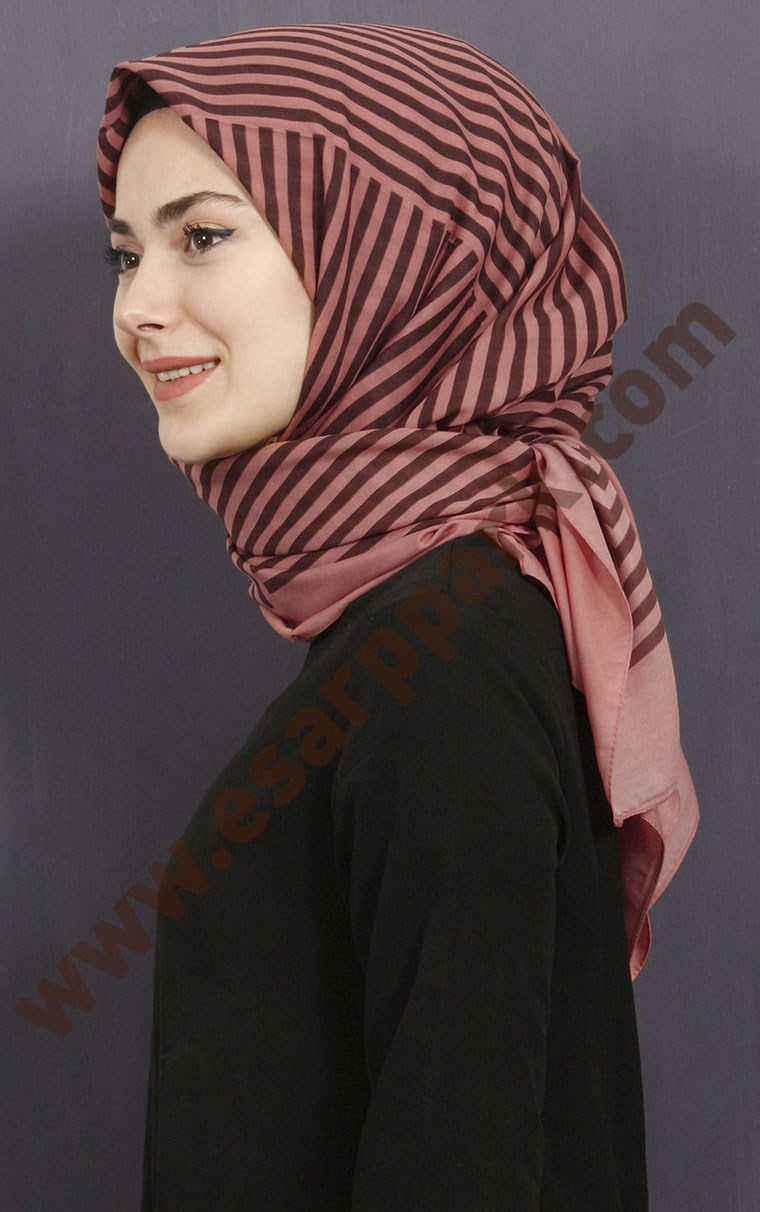  Pamuklu 140x140 Cm Eşarp 1080-20