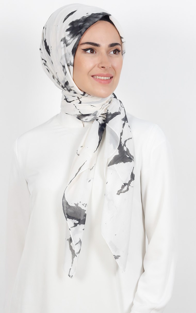 Akel Pamuklu 140x140 Cm Eşarp 1086-2
