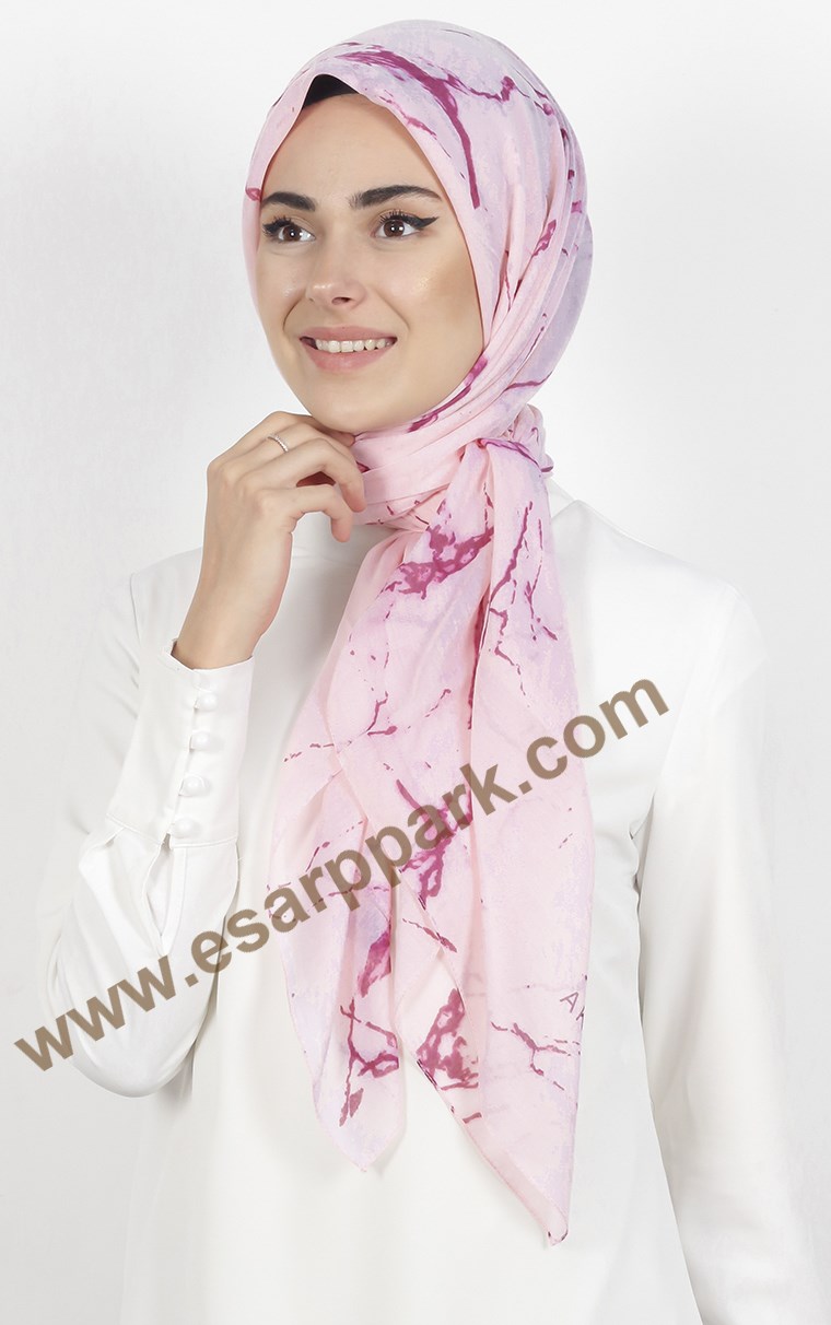 Akel Pamuklu 140x140 Cm Eşarp 1086-3