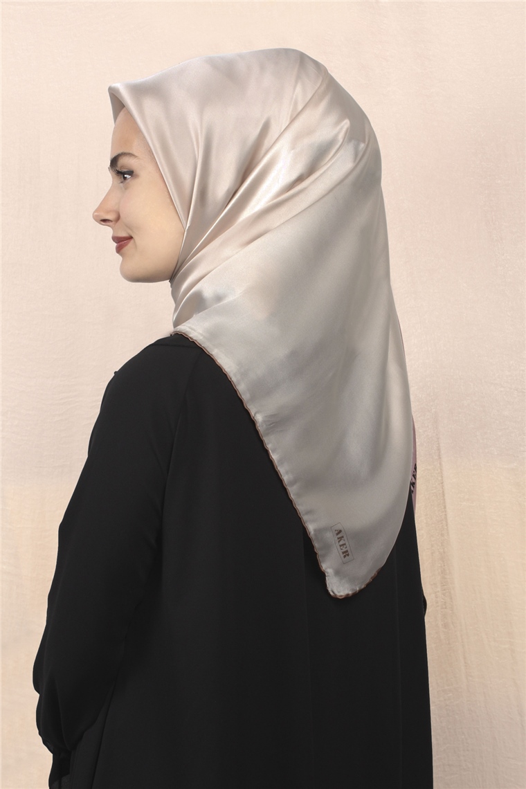 Aker Düz İpek Eşarp 6052701-321 Toz Pembe