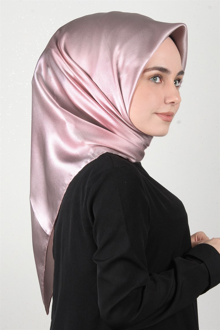 Aker Düz İpek Eşarp 7747758-391 Pudra