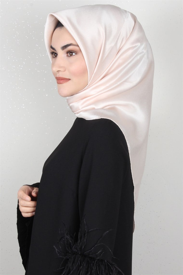 Aker Düz İpek Eşarp 7747758-393 Toz Pembe