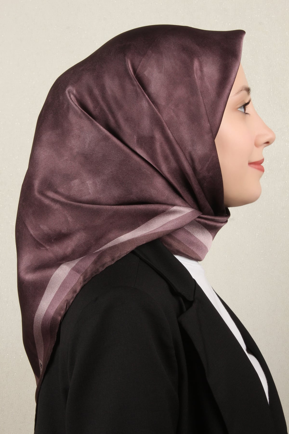 Aker Düz İpek Eşarp 8783701-391 Mürdüm