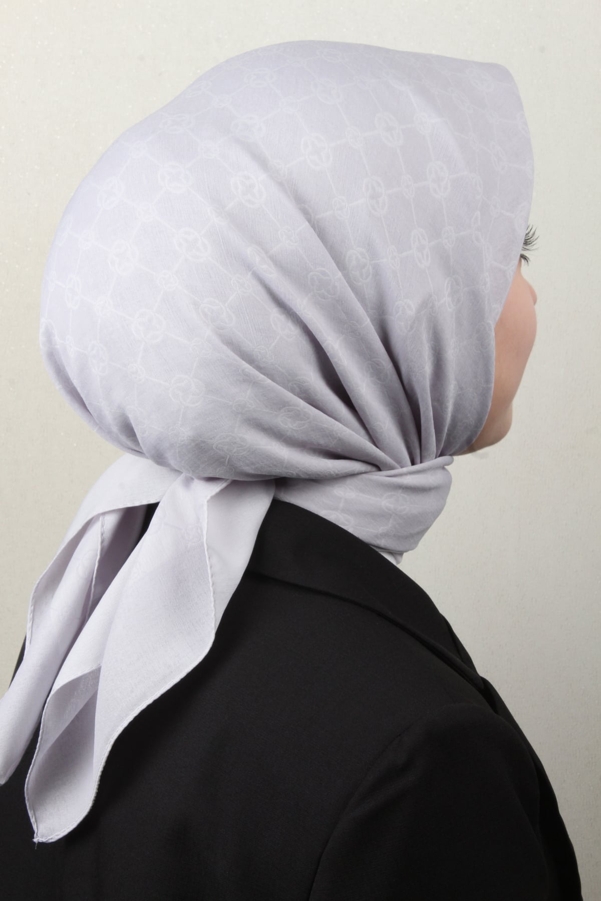 Aker Elegance Monogram Eşarp 1090500-973 Gri