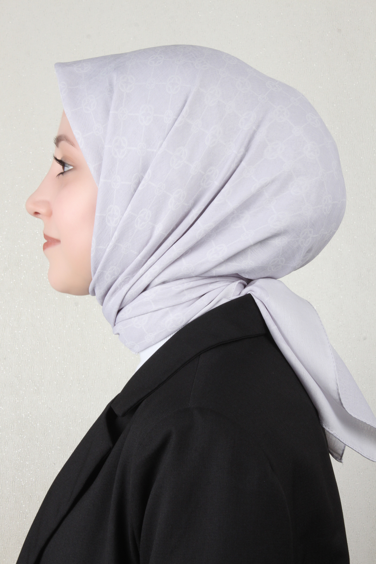 Aker Elegance Monogram Eşarp 1090500-973 Gri