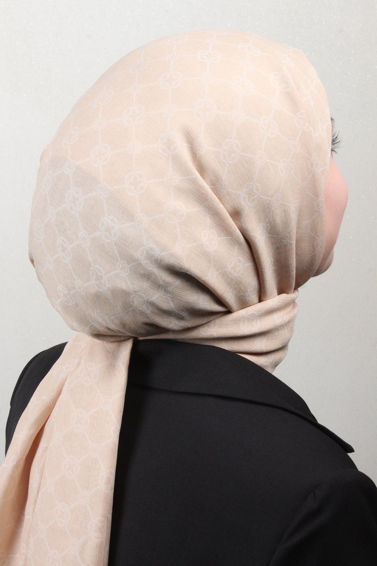 Aker Elegance Monogram Şal 4108-10 Bej