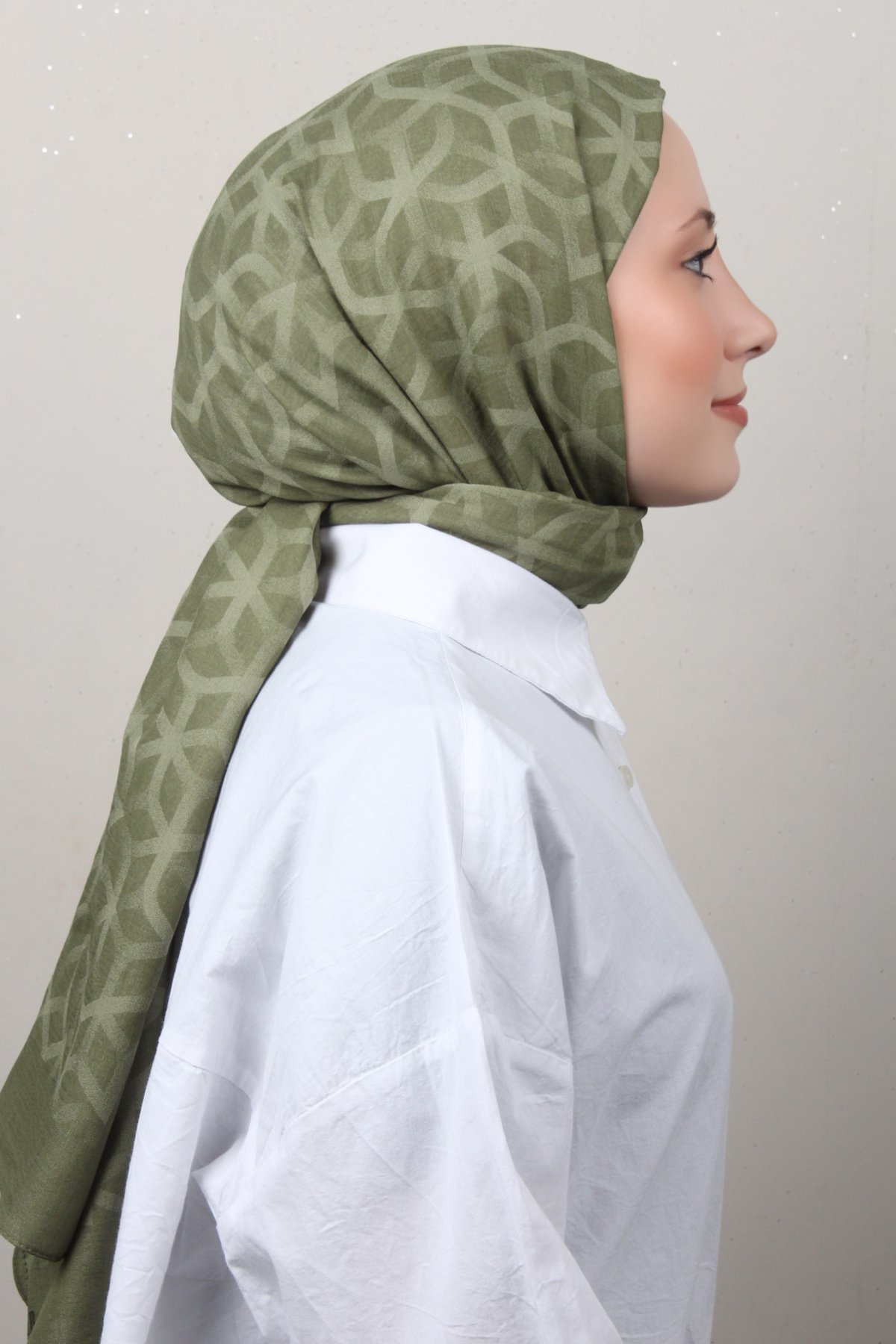 Aker Karma Şal 1040500-52 Yeşil 