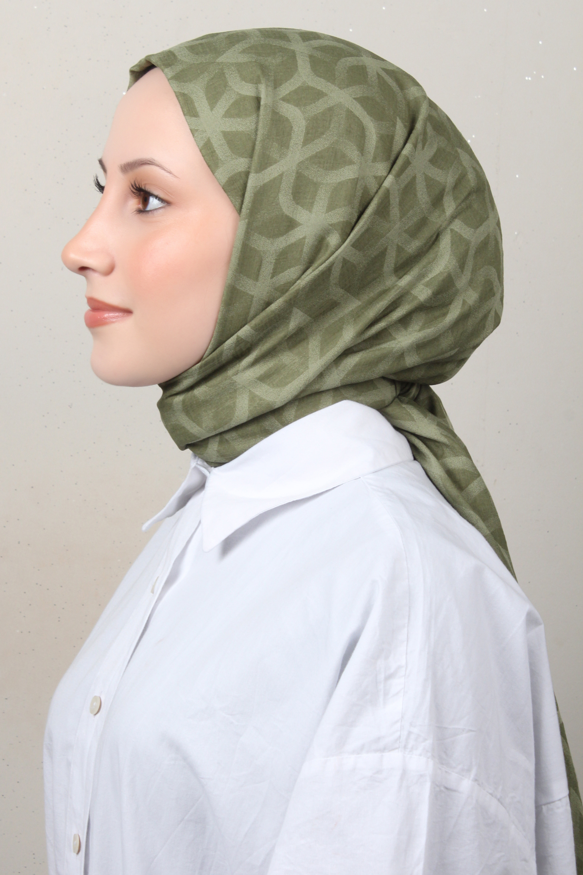 Aker Karma Şal 1040500-52 Yeşil 