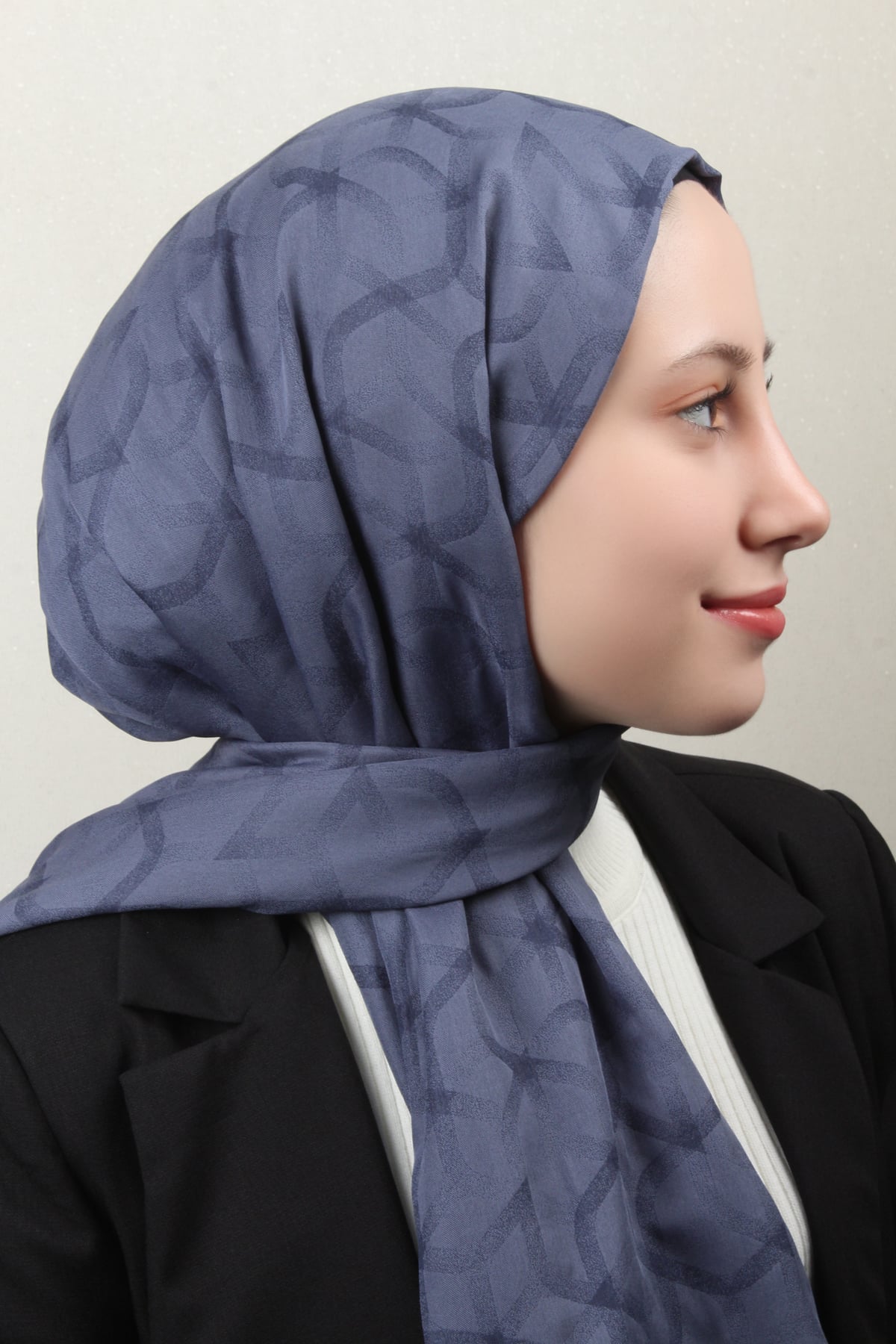 Aker Karma Şal 1040500-922 Koyu Buz Mavisi