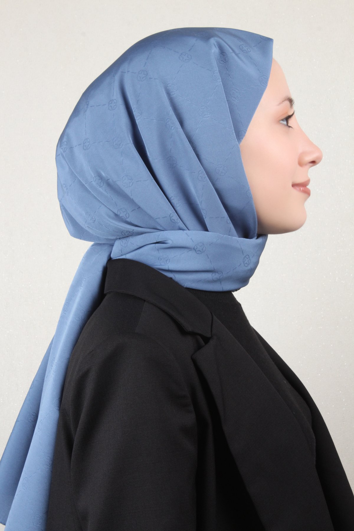 Aker Monogram İcon Şal 4112-18 İndigo