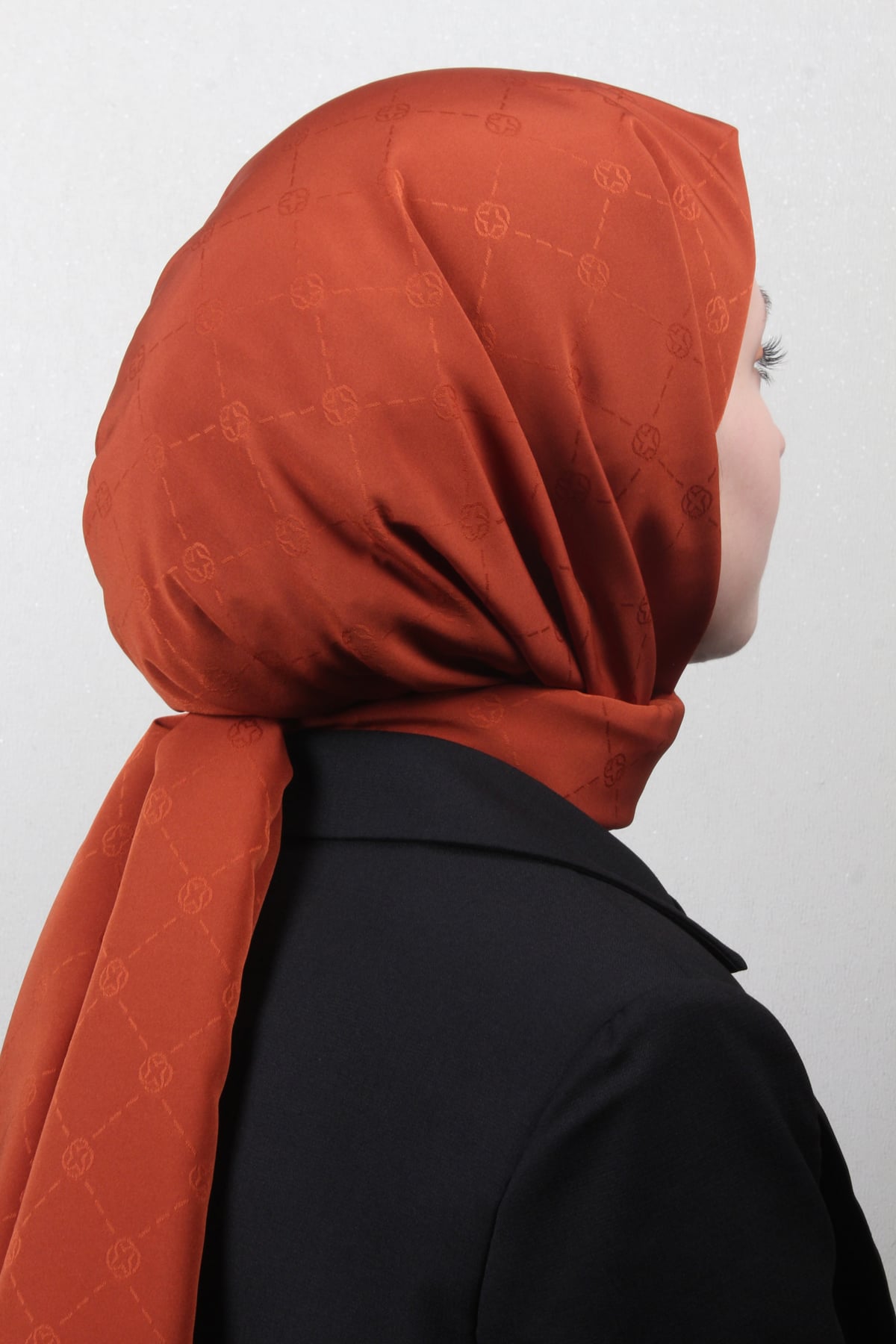 Aker Monogram İcon Şal 4112-2 Kiremit