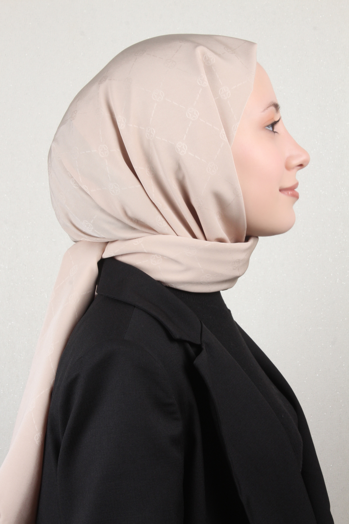 Aker Monogram İcon Şal 4112-27 Krem