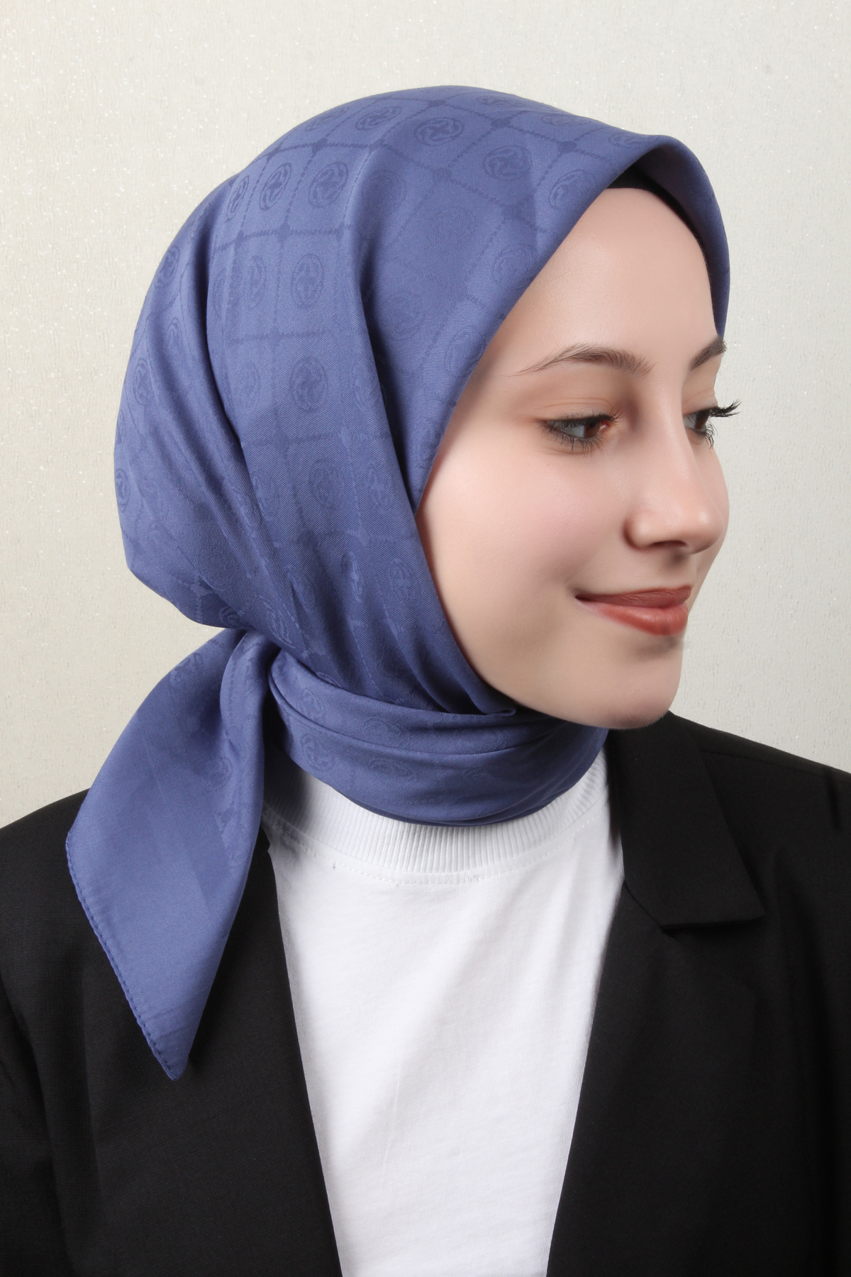 Aker Pamuklu Eşarp 1030700-922 İndigo
