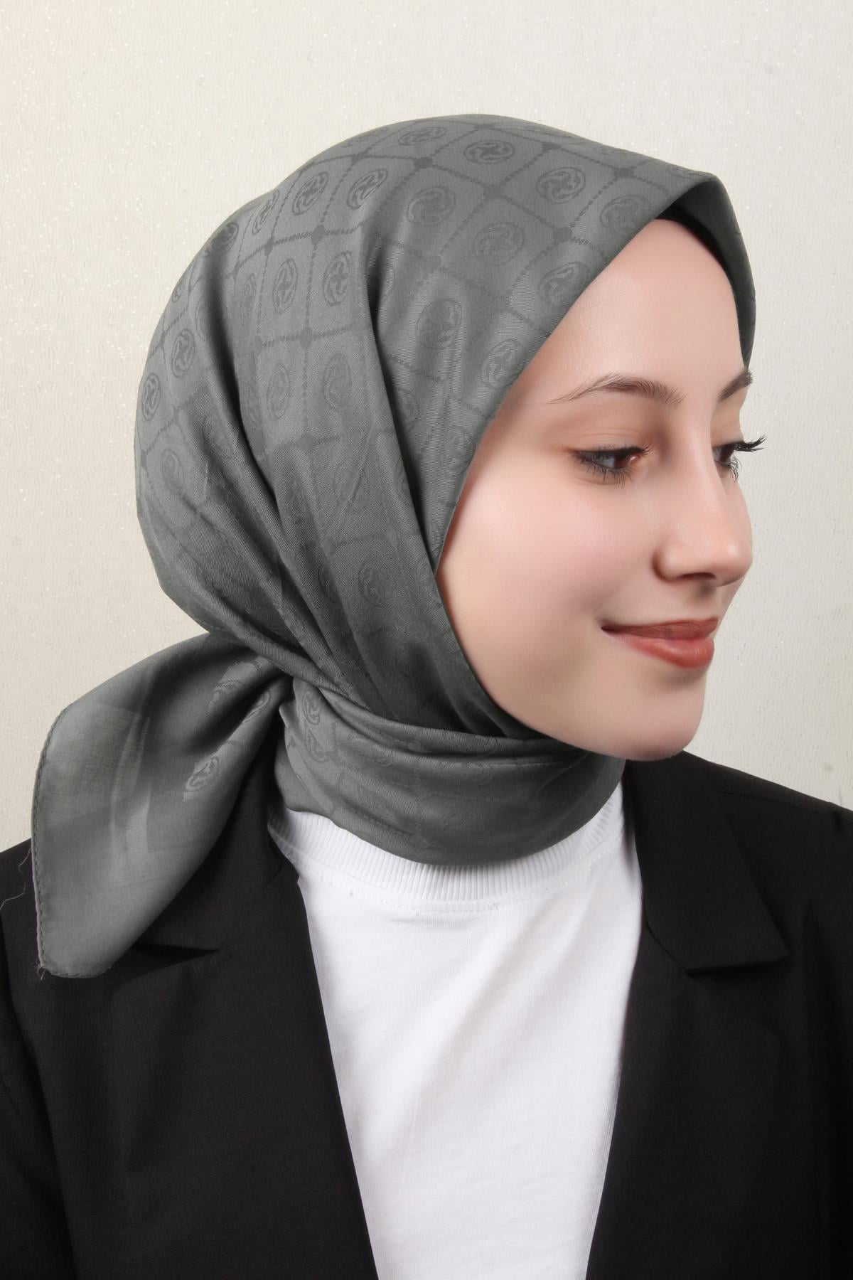 Aker Pamuklu Eşarp 1030700-975 Duman