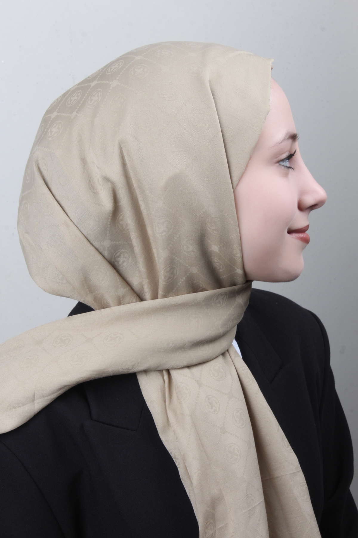 Aker Pamuklu Şal 1030800-934 Çöl Beji