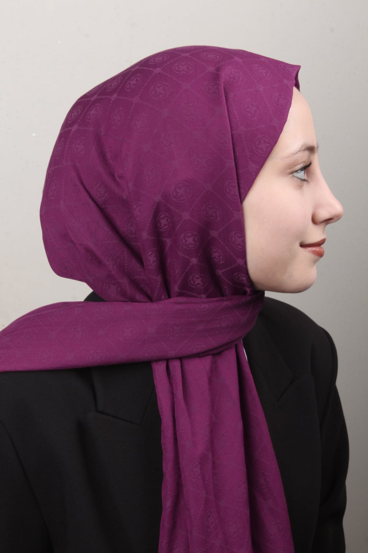 Aker Pamuklu Şal 1030800-992 Mürdüm