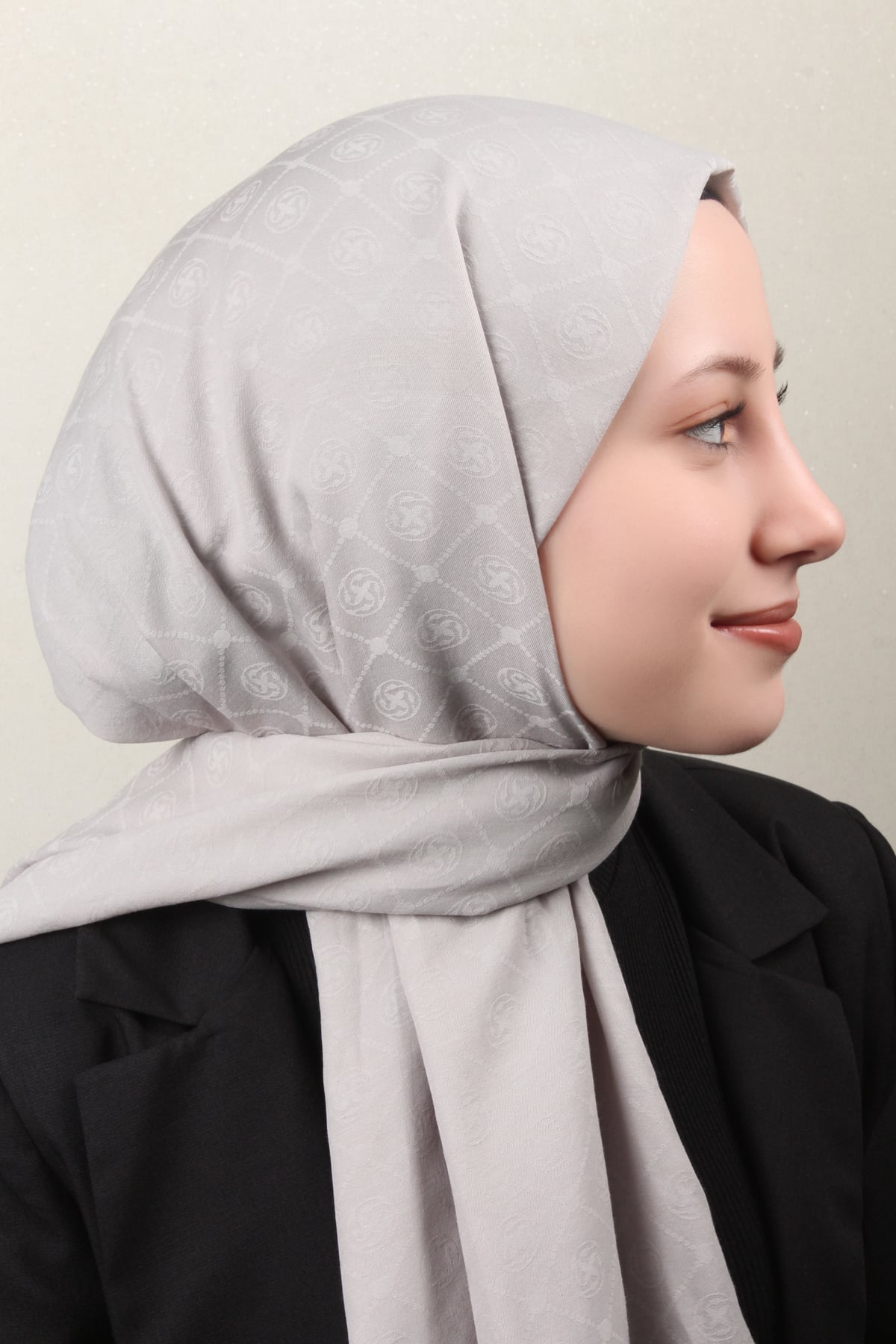 Aker Pamuklu Şal 4109-5 Gri