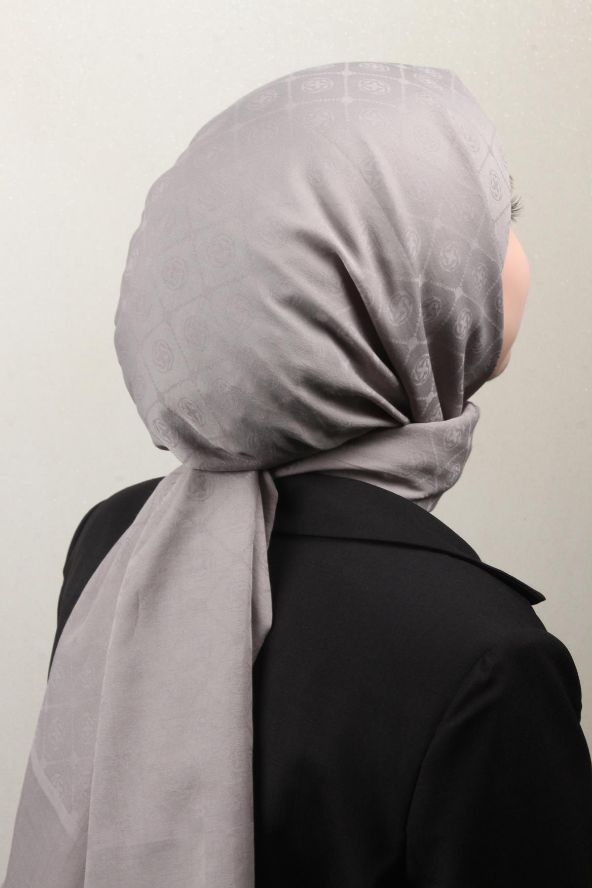 Aker Pamuklu Şal 4109-7 Taş