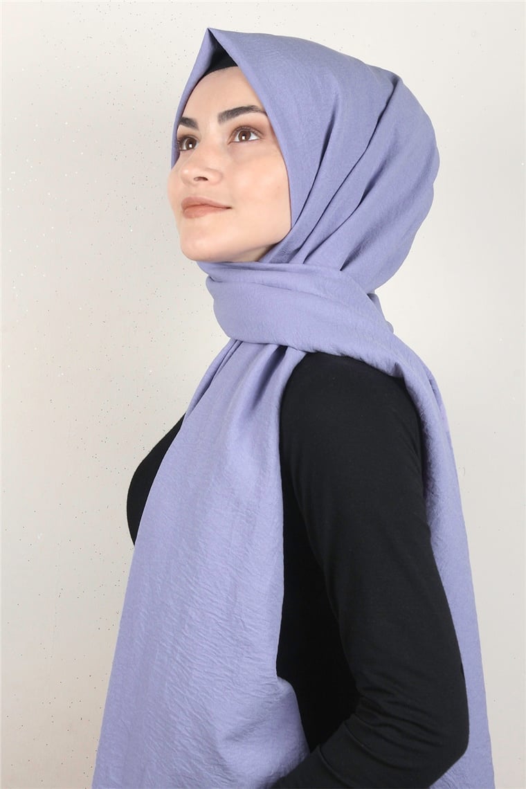 Alessa Pamuk Caz Şal 2740-14 Eflatun