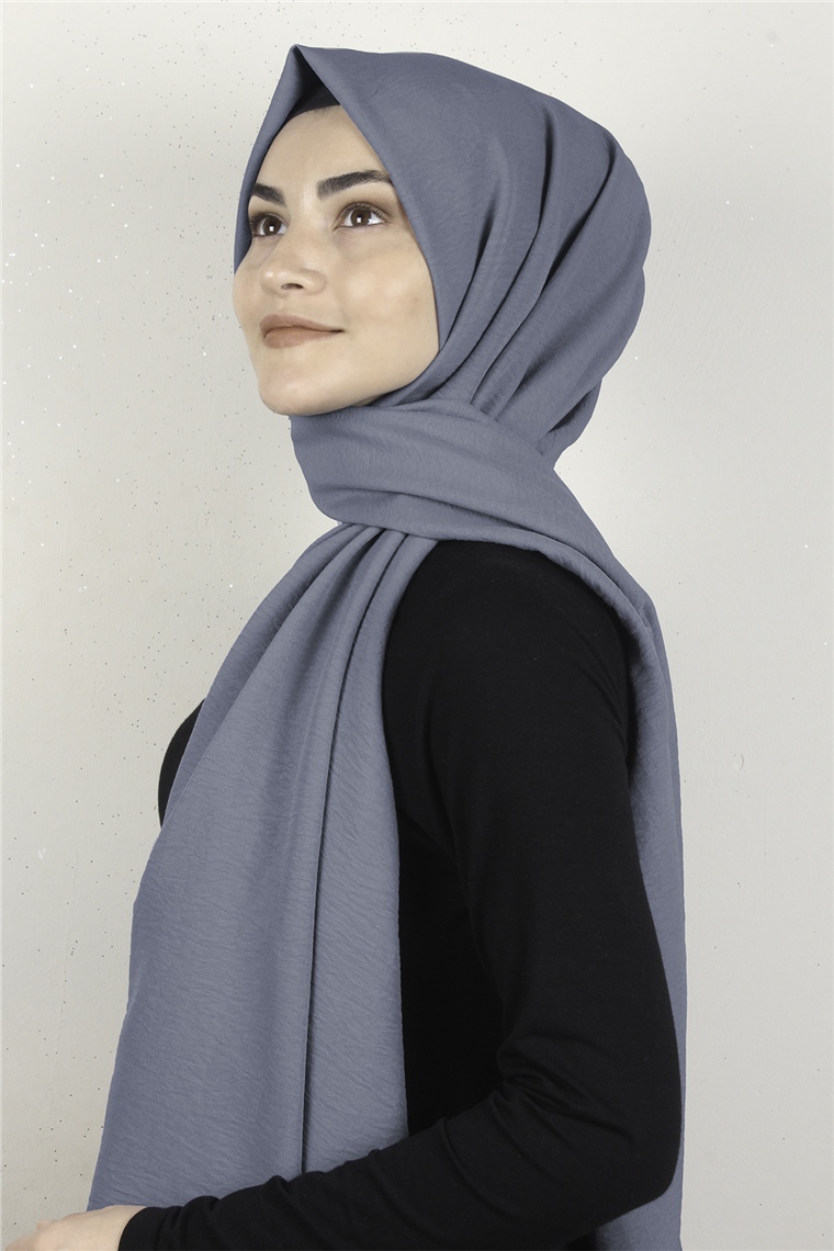 Alessa Pamuk Caz Şal 2740-15 Buz Mavisi