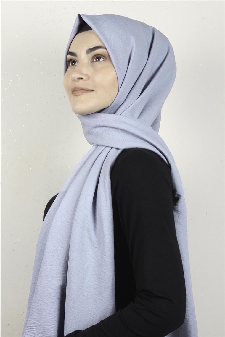 Alessa Pamuk Caz Şal 2740-39 Buz Mavisi