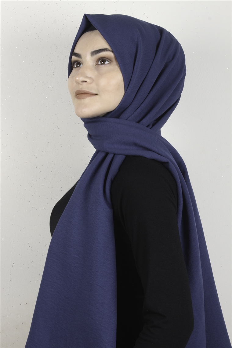 Alessa Pamuk Caz Şal 2740-9 İndigo