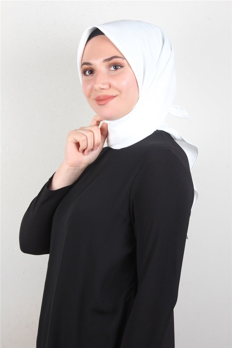 Alessa Pamuk Eşarp 2743-13 Beyaz