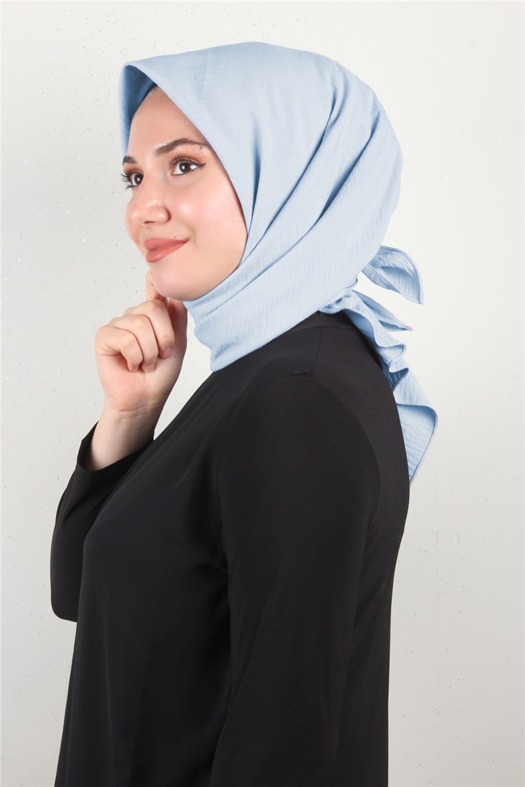 Alessa Pamuk Eşarp 2743-36 Buz Mavisi