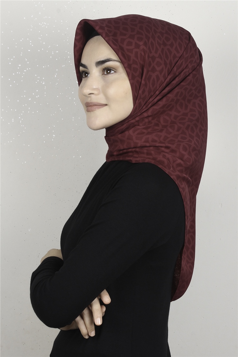 Alya Fresh Eşarp 5252-16 Bordo