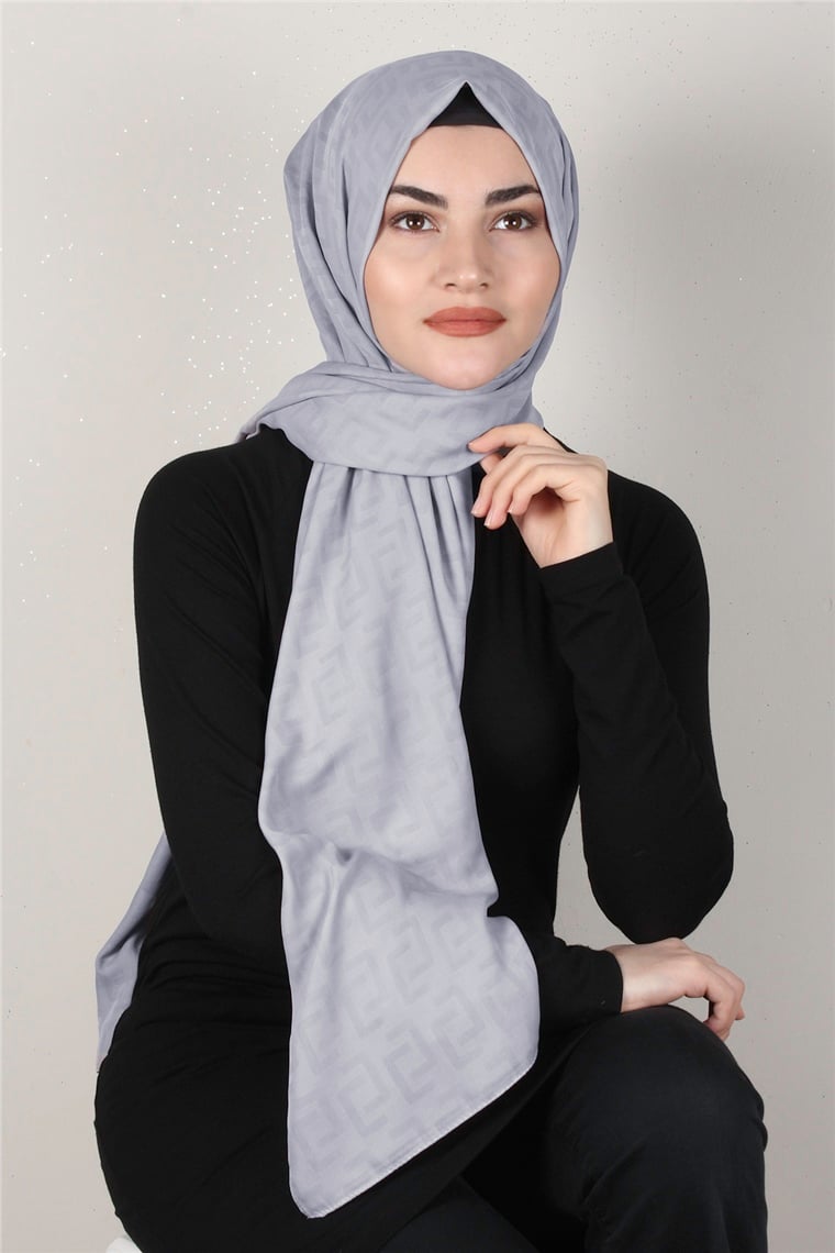 Alya Fresh Şal 2525-15 Gümüş