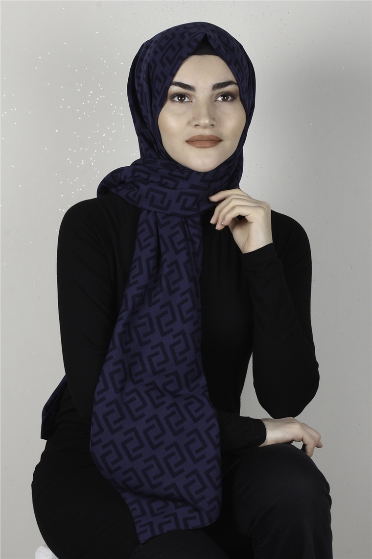 Alya Fresh Şal 2525-16 Lacivert 