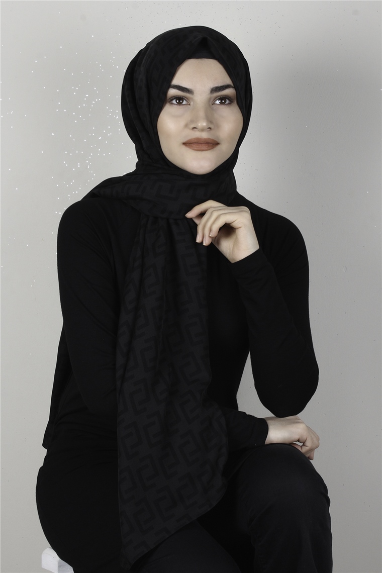 Alya Fresh Şal 2525-20 Siyah