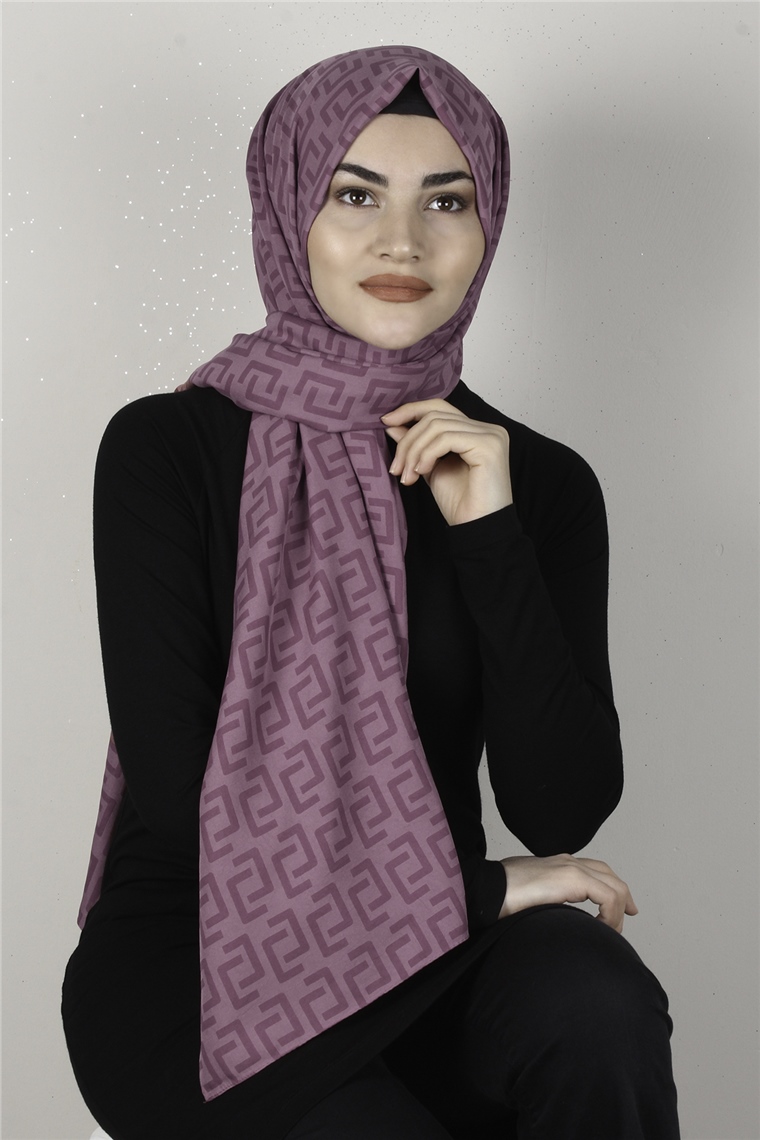 Alya Fresh Şal 2525-22 Gül Kurusu