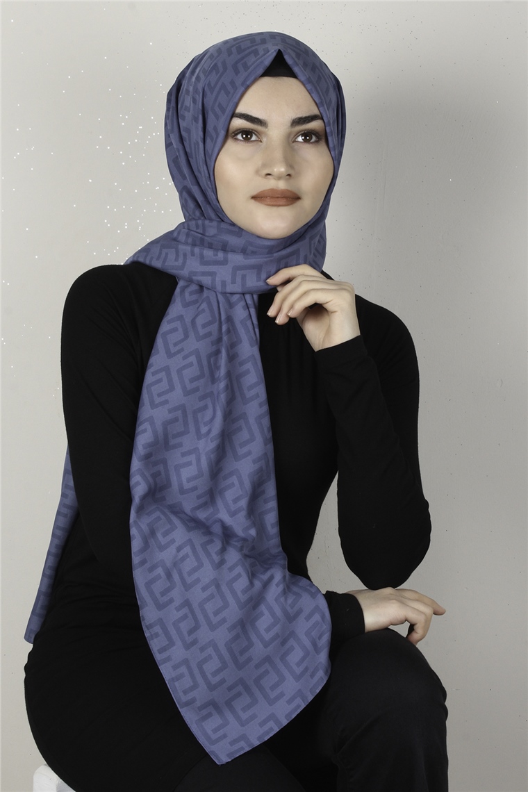 Alya Fresh Şal 2525-8 İndigo