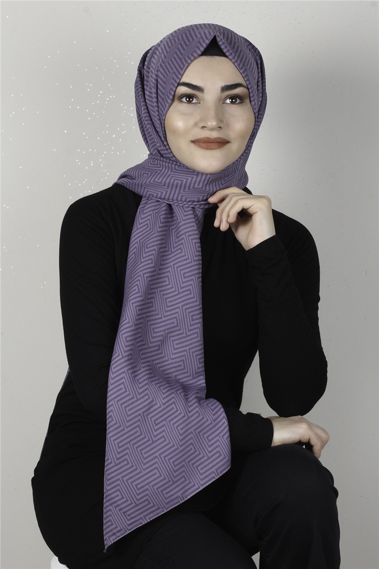 Alya Fresh Şal 2526-20 Leylak
