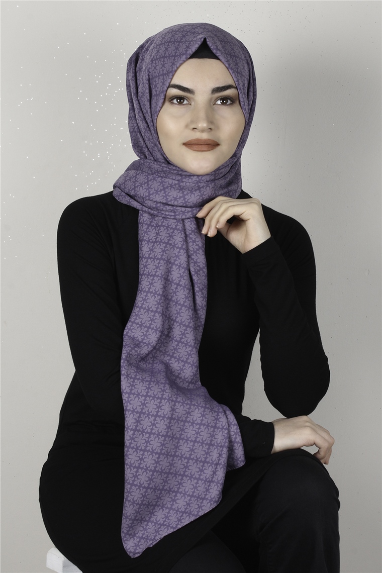 Alya Fresh Şal 2527-4 Leylak