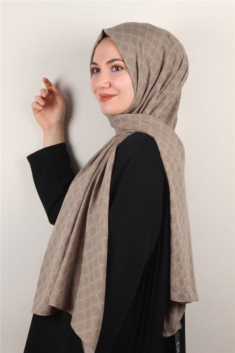 Alya Fresh Şal 2535-7 Sütlü Kahve