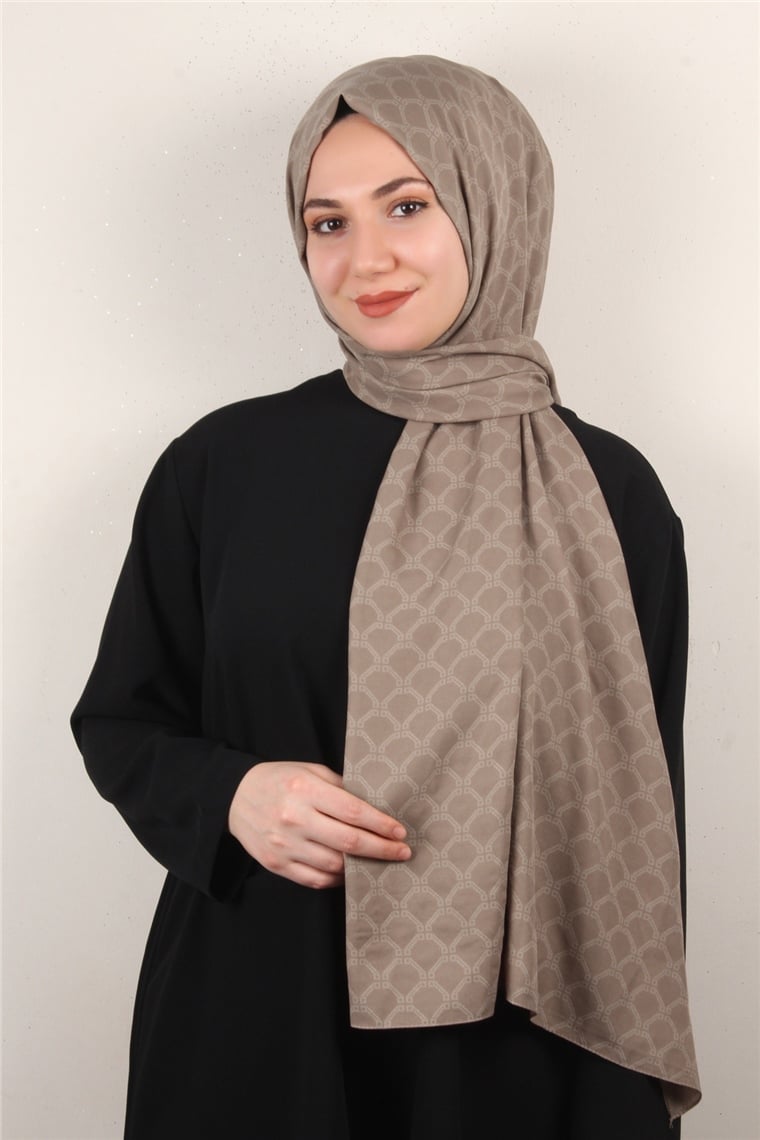 Alya Fresh Şal 2535-7 Sütlü Kahve