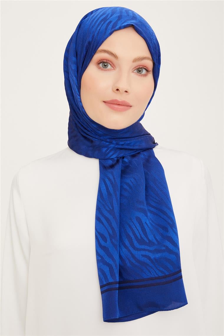 Armine Jakarlı Diamond Şal Zebra 3094-11 Saks