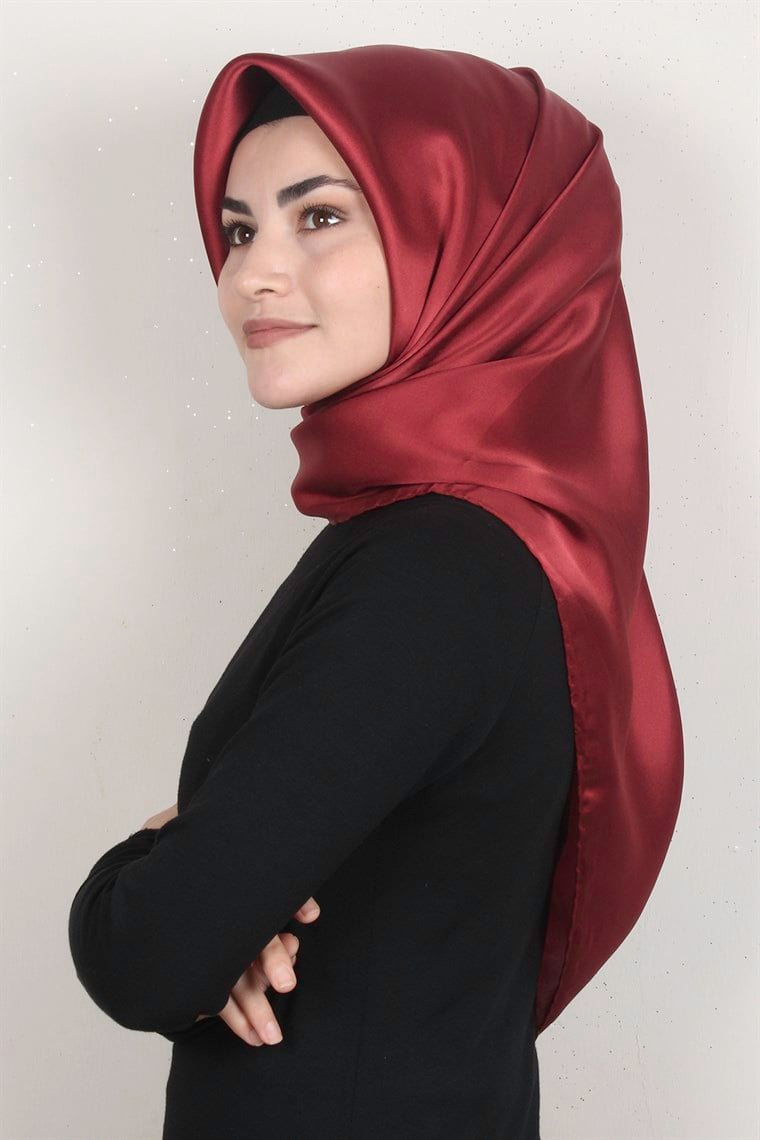 Armine Düz İpek Eşarp 1241 Kırmızı