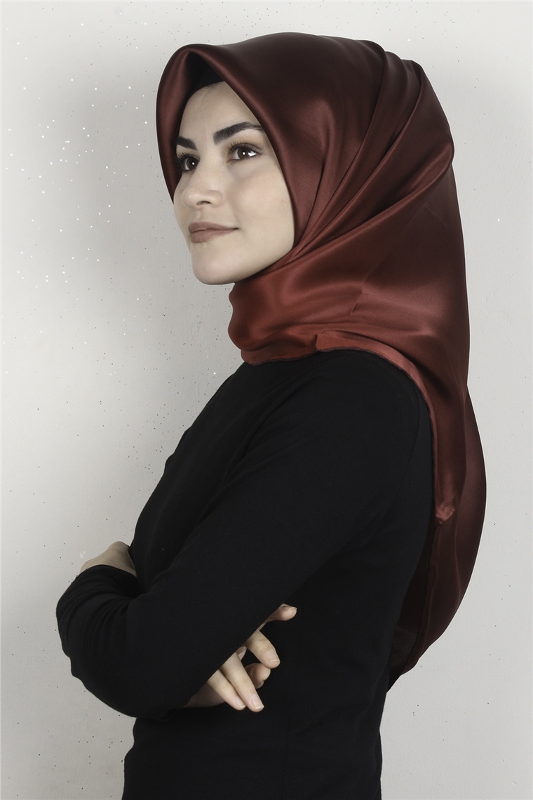Armine Düz İpek Eşarp 7736-01 Bordo