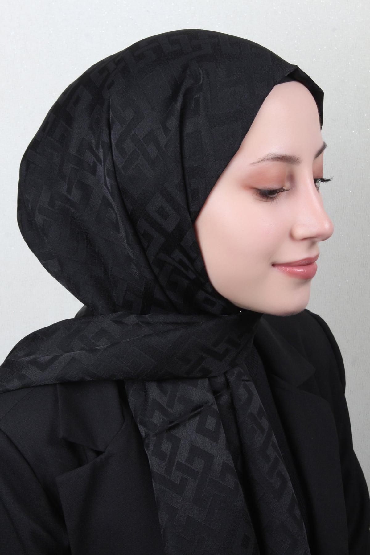 Armine Jakar İpeksi Şal 3110-5 Siyah