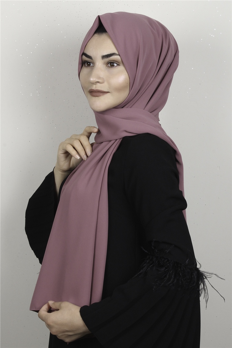 Armine Medine İpeği Şal 3091-12 Gül Kurusu