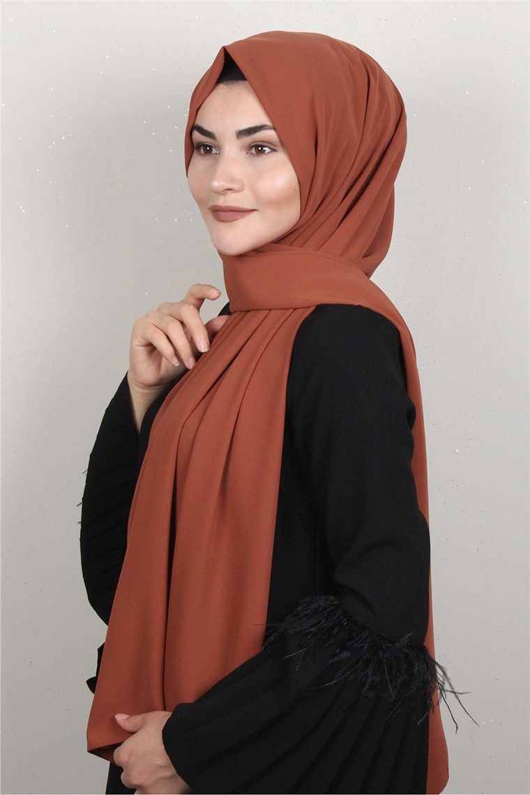 Armine Medine İpeği Şal 3091-14 Turuncu