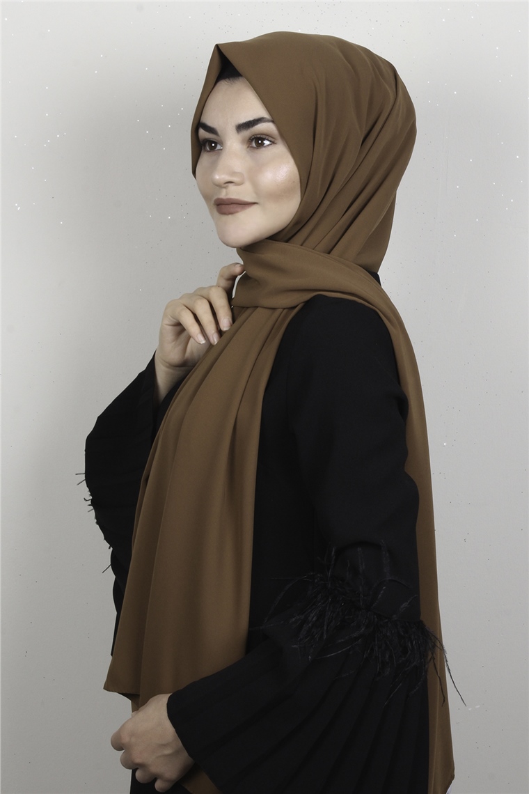 Armine Medine İpeği Şal 3091-2 Taba