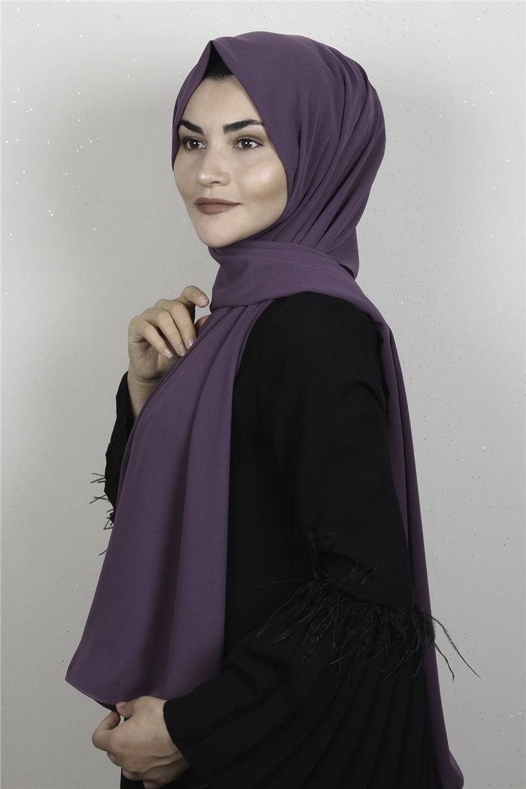 Armine Medine İpeği Şal 3091-24 İncir Moru