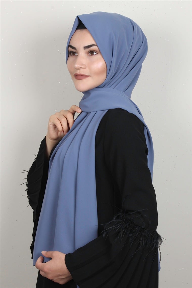 Armine Medine İpeği Şal 3091-3 İndigo