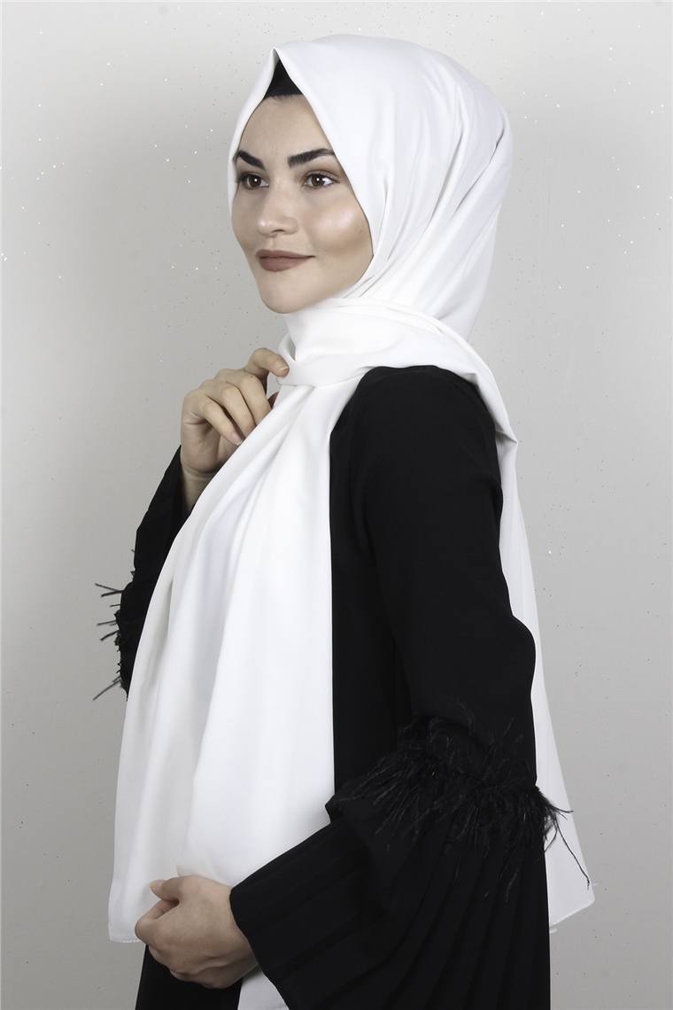 Armine Medine İpeği Şal 3091-5 Ekru