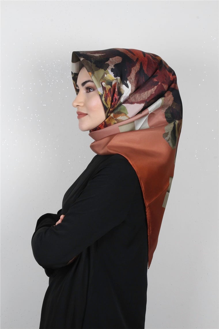 Armine Nostalji İpek Eşarp 7630-07 (Twill İpek)